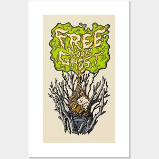 eagle bottle smoke tree free your ghost soul spirit Posters and Art